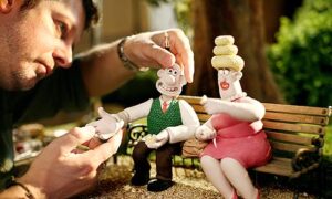 Stop-motion animation technique using clay models.