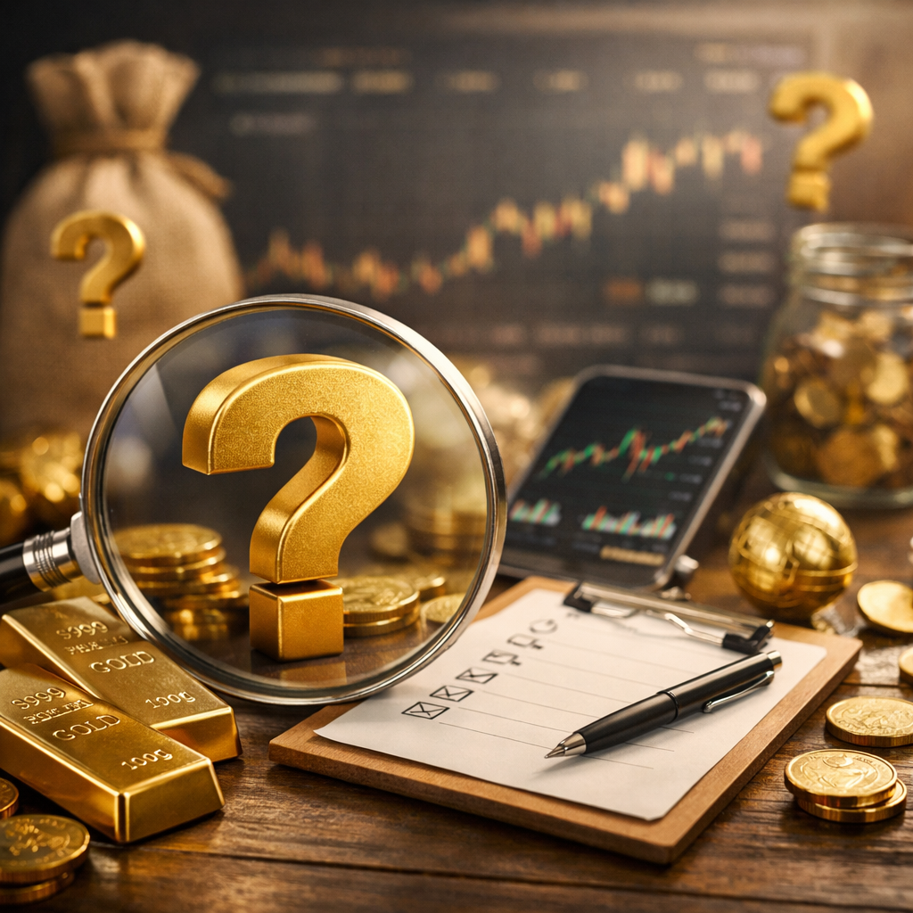 أسئلة شائعة حول الاستثمار في الذهب