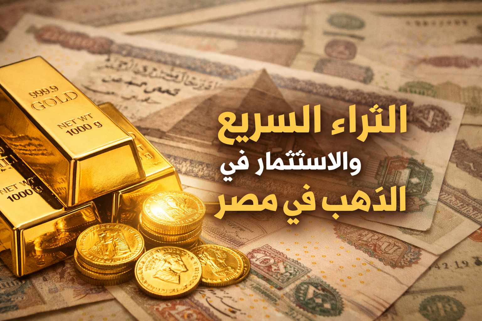 الاستثمار في الذهب في مصر بين الأحلام و7 استراتيجيات للتحقيق الآمن