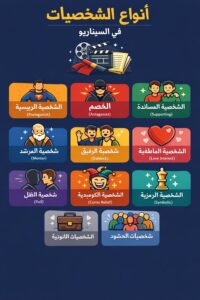 انواع الشخصيات في السيناريو
